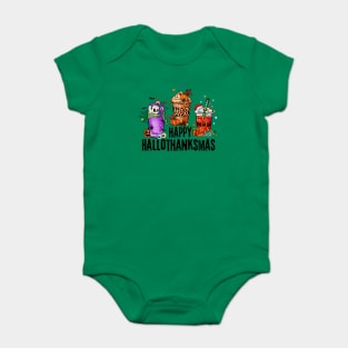 Happy Hallothanksmas Baby Bodysuit